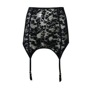 New With Tag La Senza Size XS High Waist Black Garter‎ Skirt